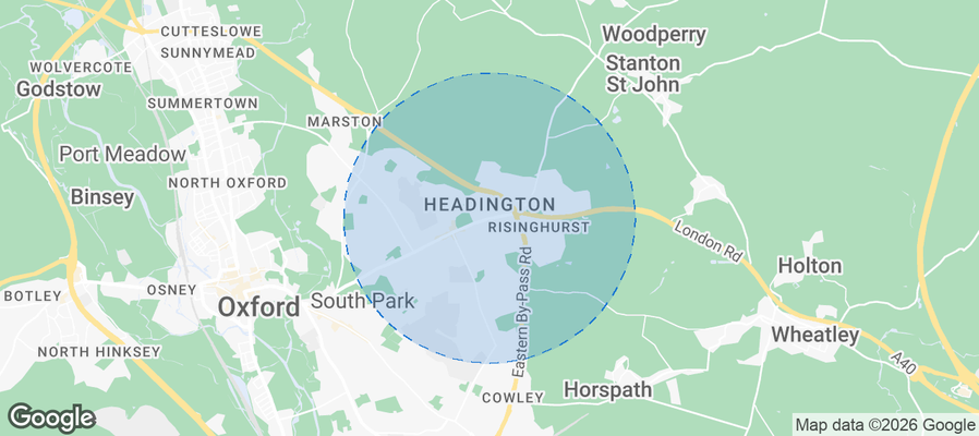 Headington Airbnb map